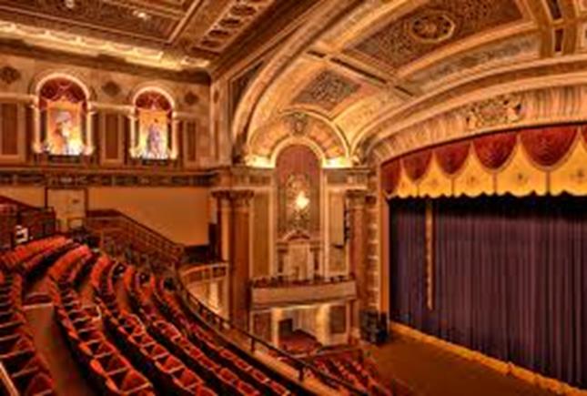 An image of the inside of The Strand theater on Marietta, GA historic square.