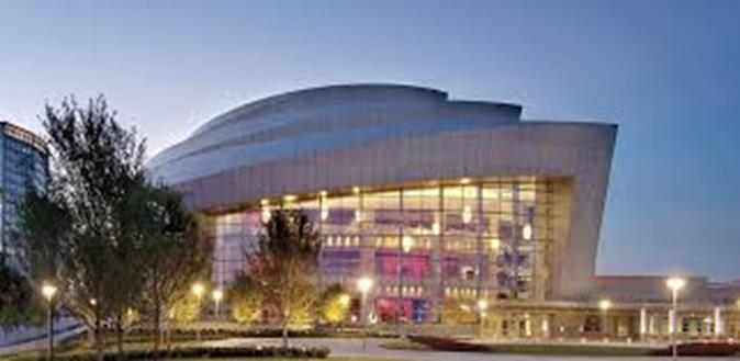An Image of the exterior of the Cobb Energy Performing Arts Center in Atlanta GA